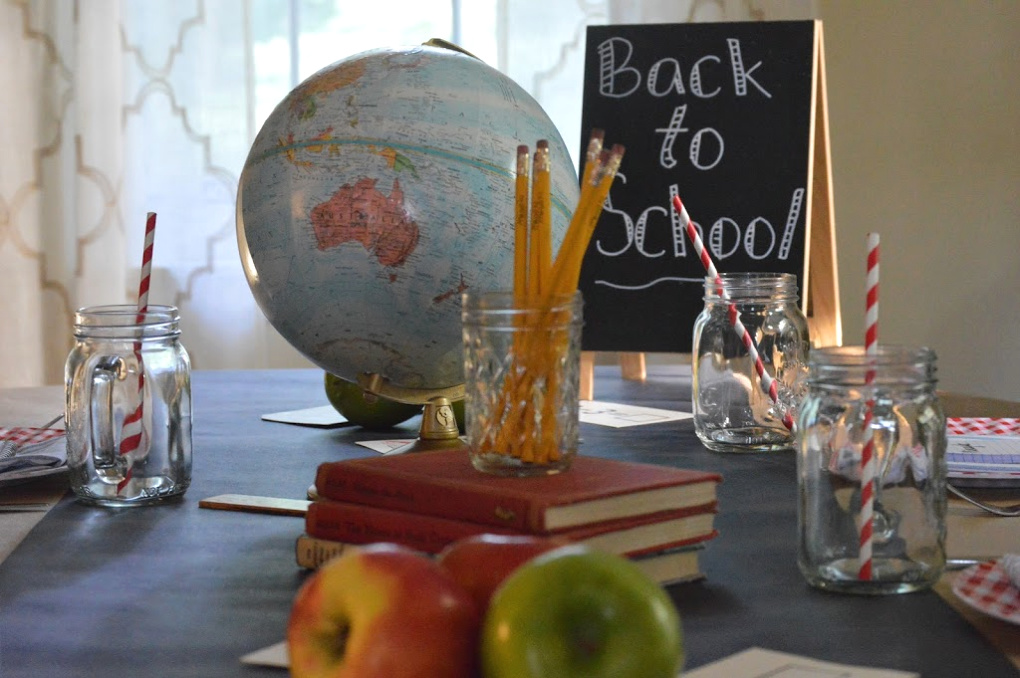 Vintage Inspired Back to School Tablescape