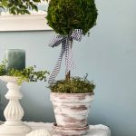 make your own diy artificial topiary plant