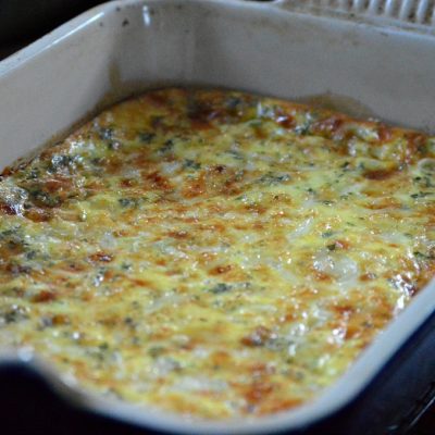 Baked Eggs with Gruyere, Leeks and Tarragon