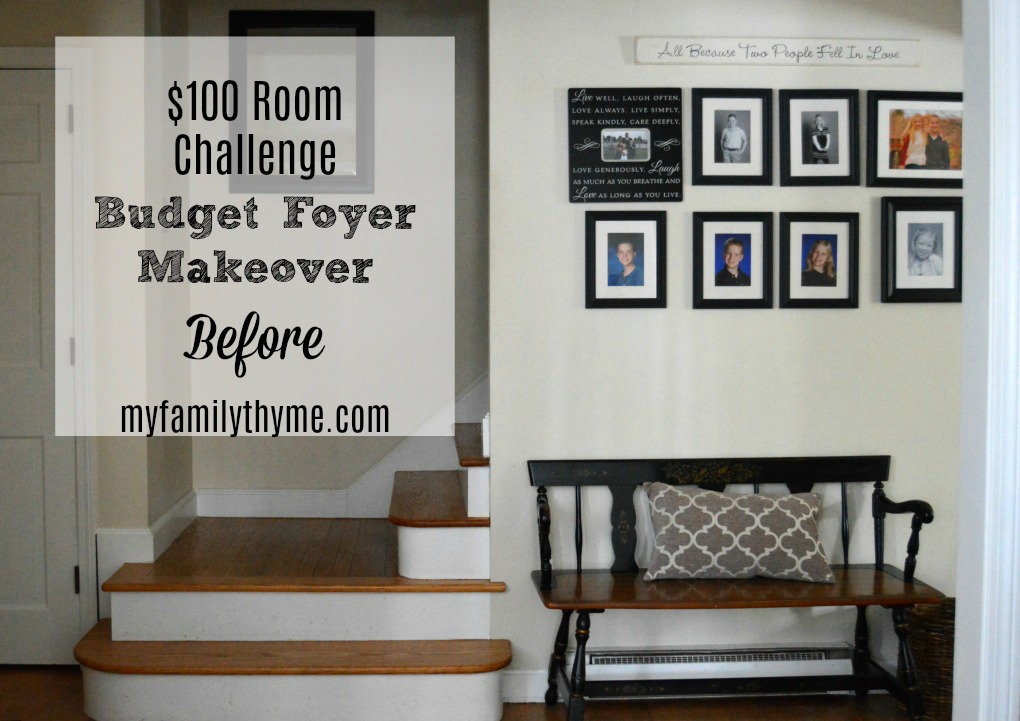 $100 Room Challenge: Budget Foyer Makeover