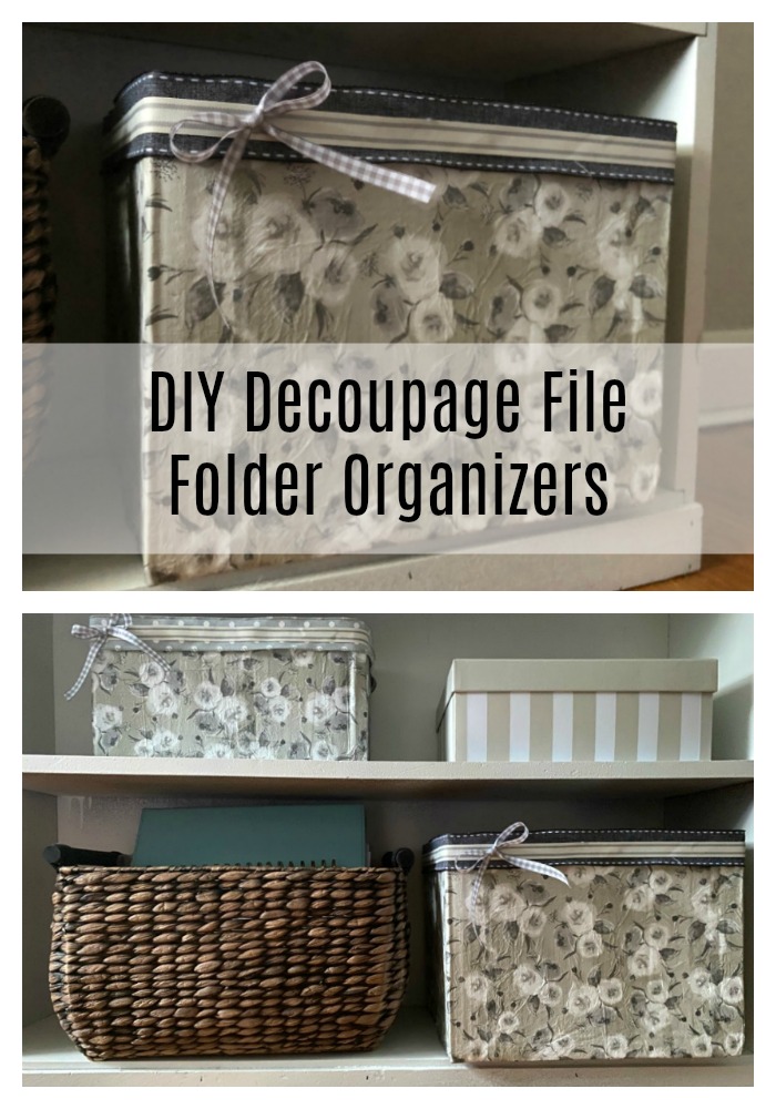 DIY Storage Ideas For Organizing - Decoupage Boxes