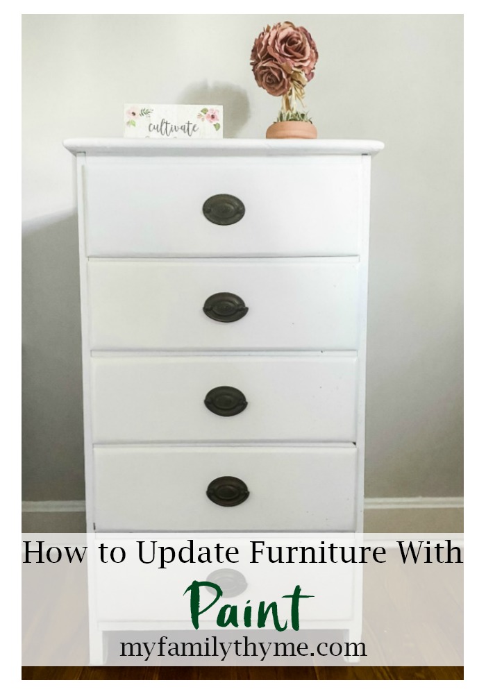 Updating Furniture With White Chalk Paint