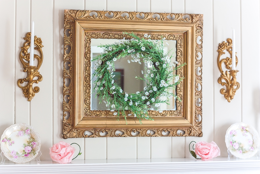 Virginia Sweet Pea mantle and wreath