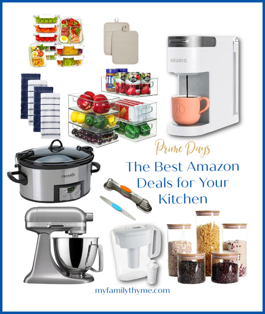 collage of Amazon Deals for your kitchen