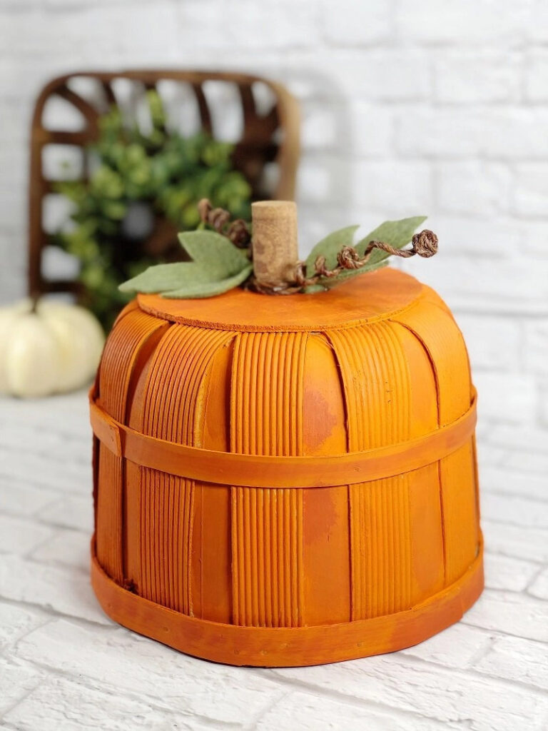DIY Pumpkin Bushel Basket