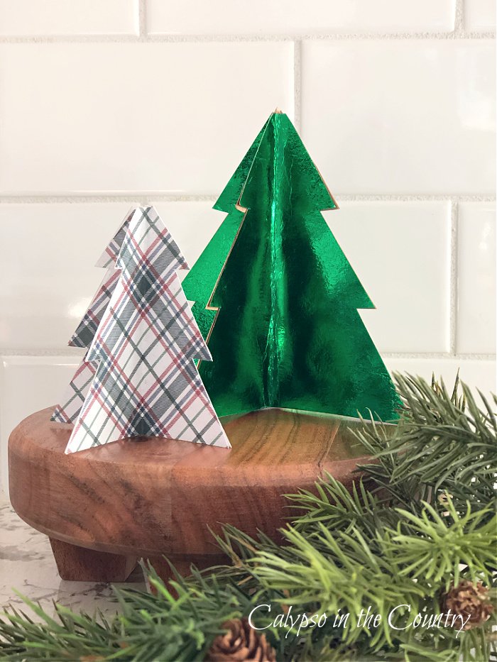 easy paper Christmas trees