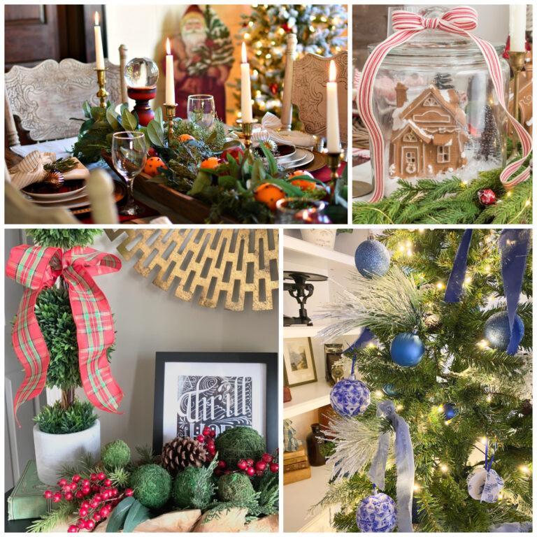 collage of Christmas decorating ideas