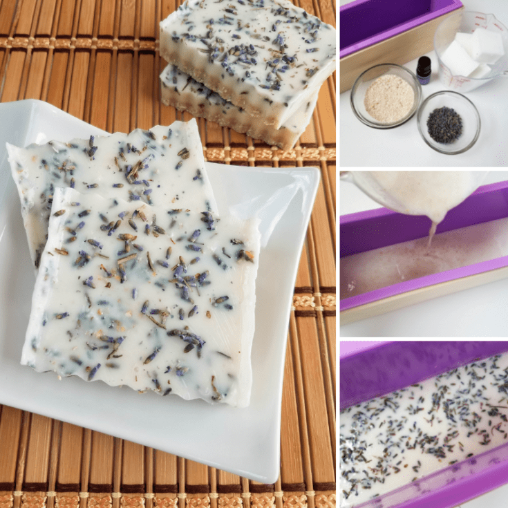 Image for Soothing Lavender Oatmeal Soap Recipe