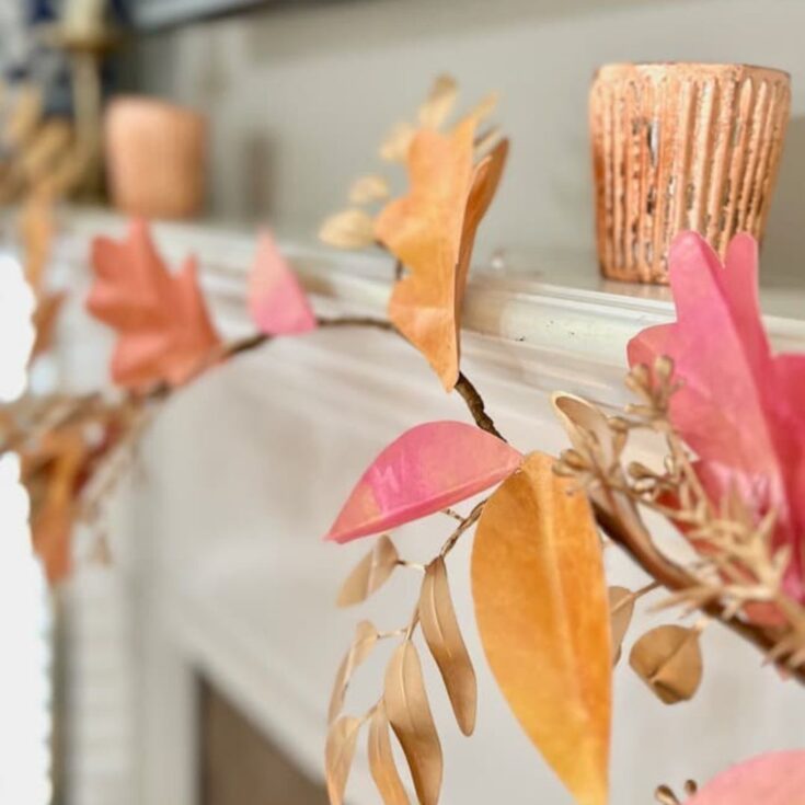 Image for DIY Paper Leaf Garland for Fall with Metallic Paint