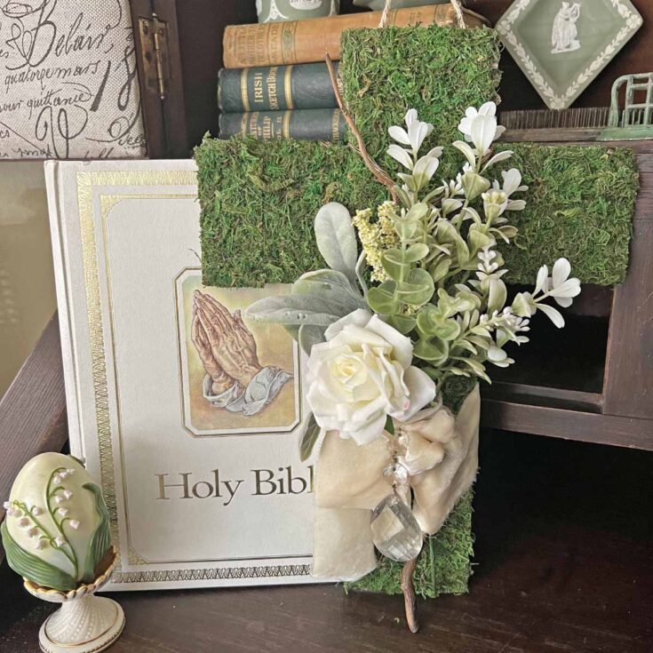 Image for traditional Easter decor vignette