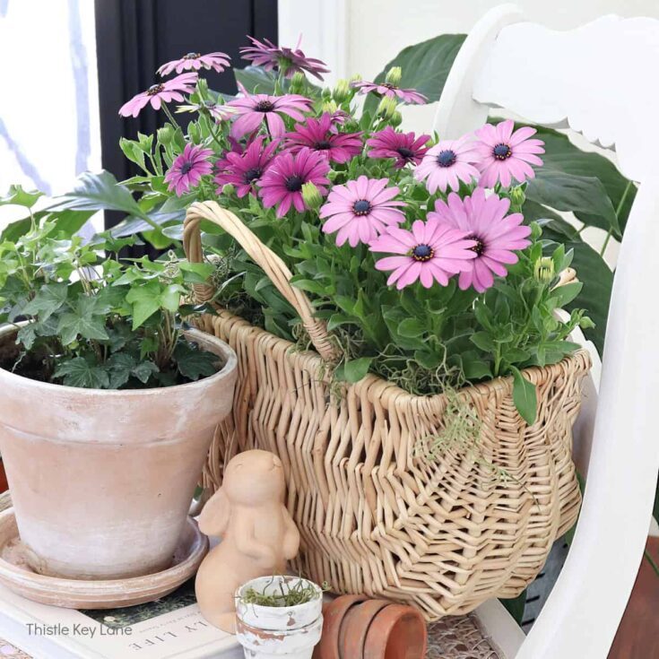 Image for Spring Chair Vignette With Flowers
