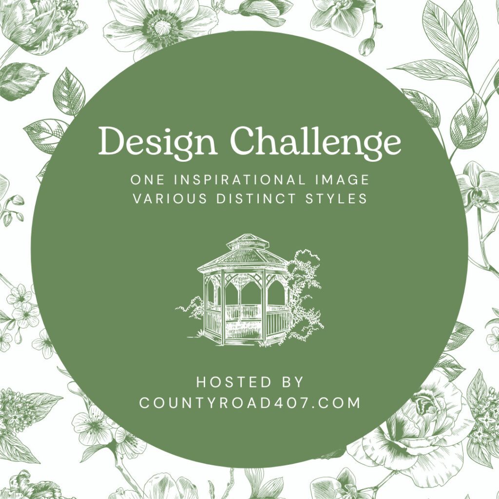 Green and white design challenge graphic